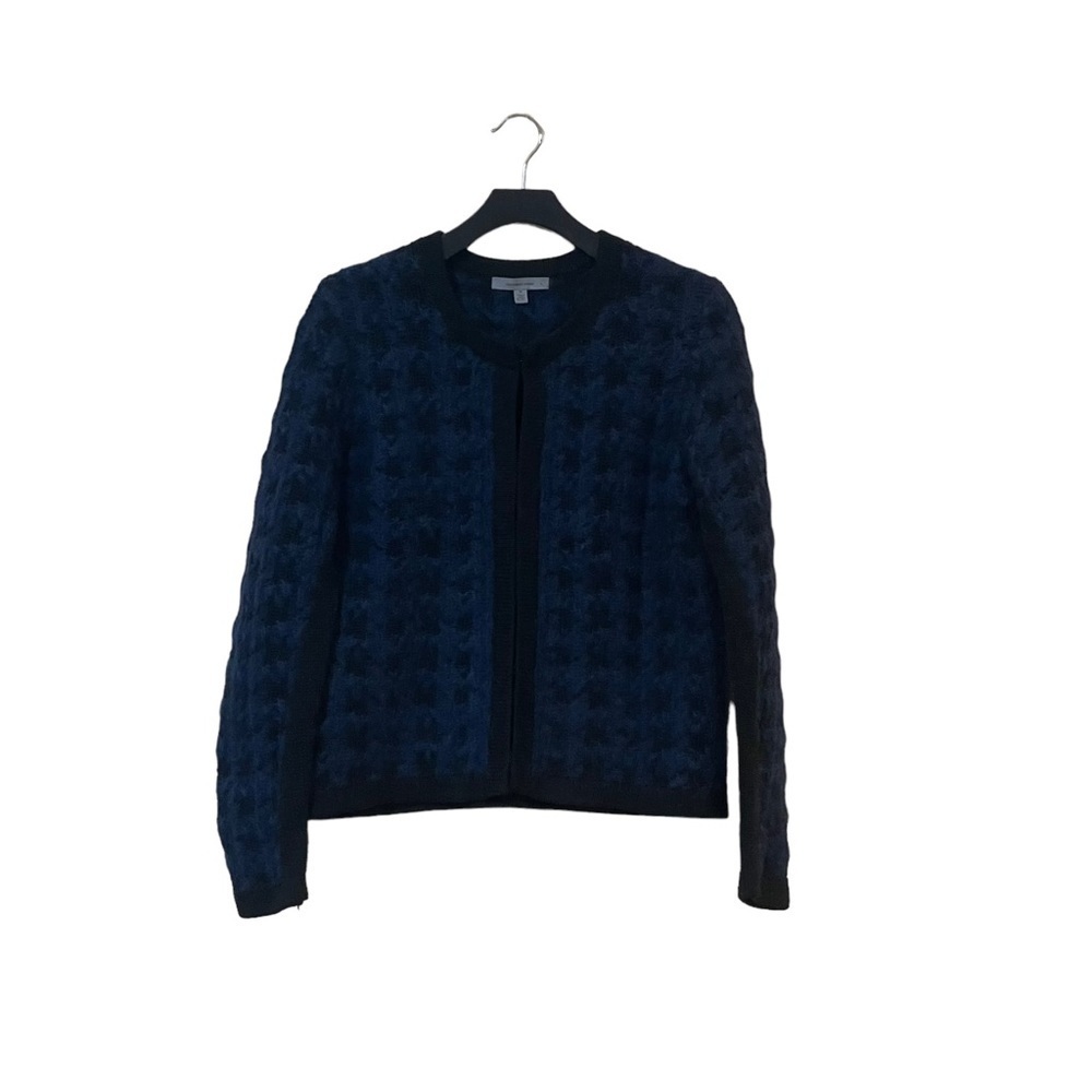 Classiques Entier Mohair Alpaca‎ Blend Houndstooth Cardigan